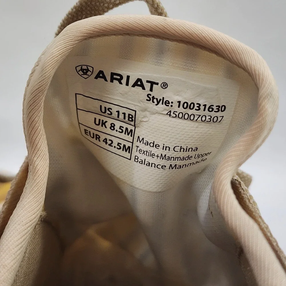 Ariat Fuse 10031630 Sneakers Womens 11 B Mustard Yellow Aztec Athletic Shoes